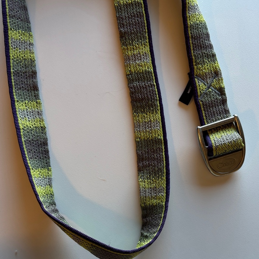 🆕Chaco Striped Gray and Yellow Belt